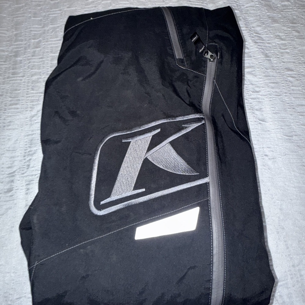 Klim Snowmobile Bib Overalls Sz L Black Insulated GoreTex Waterproof 3M - Picture 10 of 10